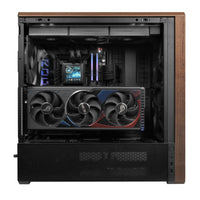 Lian Li LAN217X LANCOOL 217 Walnut Wood Mid Tower Computer Case w 5x FANs Black