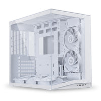 Lian Li O11DMIV2FW MINI V2 ATX Mid-Tower Computer Case Panoramic w 5 FANS White