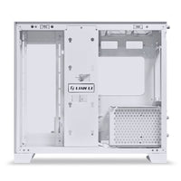 Lian Li O11DMIV2FW MINI V2 ATX Mid-Tower Computer Case Panoramic w 5 FANS White
