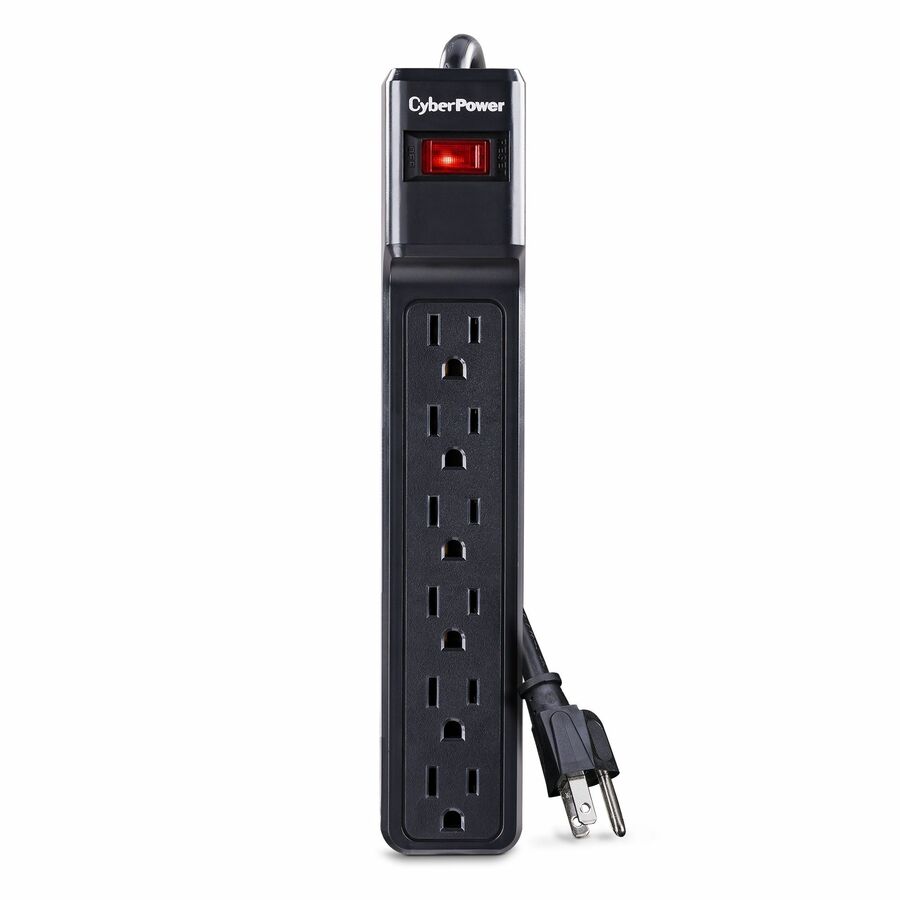 CyberPower CSB604 Essential 6 - Outlet Surge with 900 J - Black