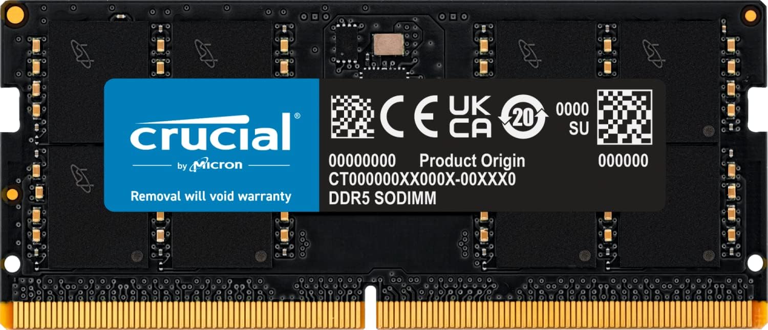 Crucial CT16G52C42S5 - DDR5 - module - 16 GB - SO-DIMM 262-pin - 5200 MHz