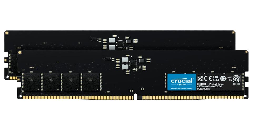 Crucial CT2K32G52C42U5 - DDR5 - kit - 64 GB: 2 x 32 GB - DIMM 288-pin - 5200 MHz