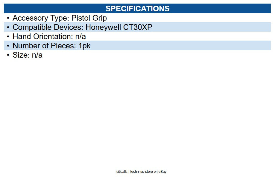 Honeywell CT30P-SH-00 CT30 XP Scan Handle