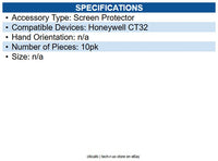 Honeywell CT32-SP-10PK Screen film for CT32 (10pcs/kit)