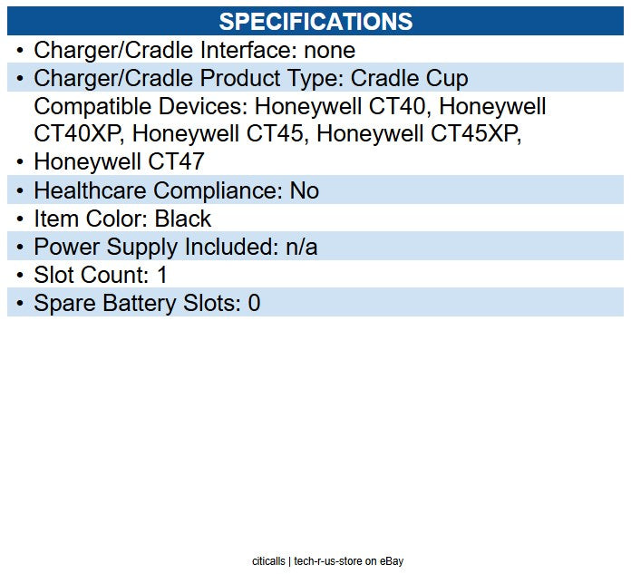Honeywell CT40-UCP-B CT40 BOOTED CUPCT40 booted universal cup