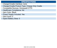Honeywell CT70-5CB-UVX-1 Charge Base Cradle Docking - Mobile Computer - 5 Slot