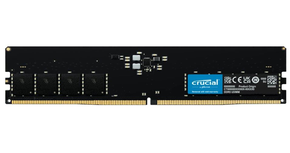 Crucial CT8G56C46U5 Memory - 8GB DDR5 5600Mhz UDIMM Retail