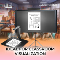 Adesso CYBERTRACK 820 8 Megapixel Fixed-Focus A3 Document Camera Scanner w/ OCR