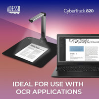 Adesso CYBERTRACK 820 8 Megapixel Fixed-Focus A3 Document Camera Scanner w/ OCR