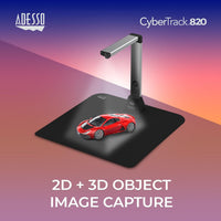 Adesso CYBERTRACK 820 8 Megapixel Fixed-Focus A3 Document Camera Scanner w/ OCR
