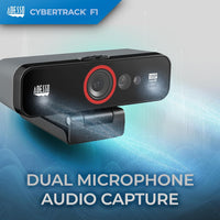Adesso CyberTrack F1 Webcam - 2.1 Megapixel - 30 fps - USB 2.0 - 1 Each