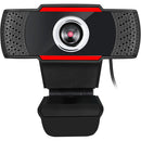 Adesso CYBERTRACK H3 Webcam - 1.3 Megapixel - 30 fps - Black, Red - USB 2.0
