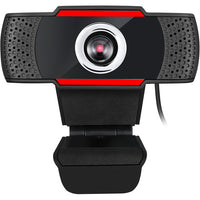 Adesso CYBERTRACK H3 Webcam - 1.3 Megapixel - 30 fps - Black, Red - USB 2.0