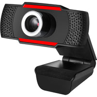 Adesso CYBERTRACK H3 Webcam - 1.3 Megapixel - 30 fps - Black, Red - USB 2.0