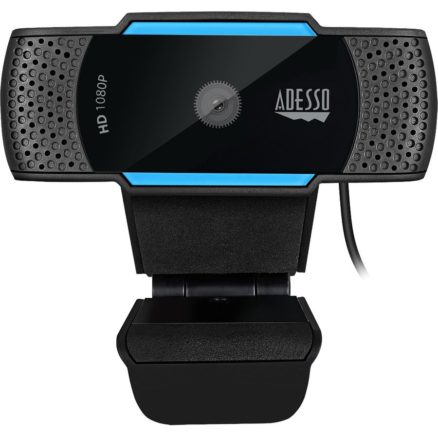 Adesso CyberTrack H5 1080P Webcam - 2.1 Megapixel - 30 fps - USB 2.0 -Auto Focus