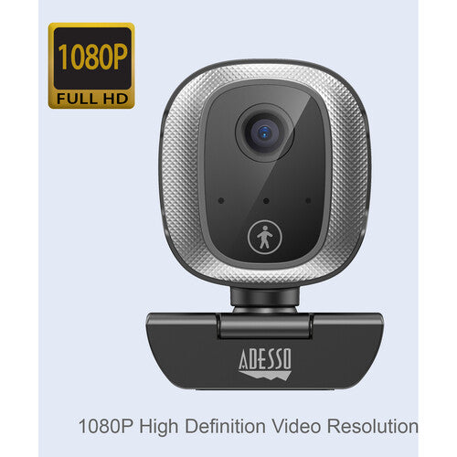 Adesso CYBERTRACK M1 Webcam - 2.1 Megapixel - 30 fps - USB 2.0 - 1920 x 1080 Vid
