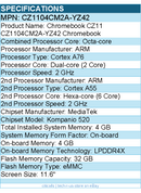 ASUS CZ1104CM2A-YZ42 11.6" Rugged Chromebook - 4 GB - Mineral Gray