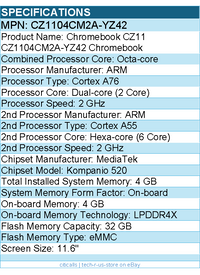 ASUS CZ1104CM2A-YZ42 11.6" Rugged Chromebook - 4 GB - Mineral Gray
