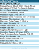 HP D06HLAT#ABA D06HLZBook 8 G1i 16" Mobile Workstation - WUXGA - 60 Hz