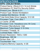 HP D06J8AT#ABA ZBook 8 G1i 14"" Touchscreen Mobile Workstation