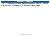 Radionix D122 Dual Battery Harness