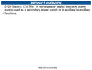 Radionix D126 Battery, 12V 7Ah, rechargeable sealed lead-acid power supply