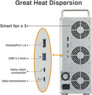 TerraMaster D8-332 - Hard drive array - 8 bays (SATA-600) - Thunderbolt 3