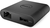 Dell DA200 Adapter-USB-C to HDI-/VGA/Ethernet/USB 3.0 - Black