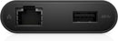 Dell DA200 Adapter-USB-C to HDI-/VGA/Ethernet/USB 3.0 - Black