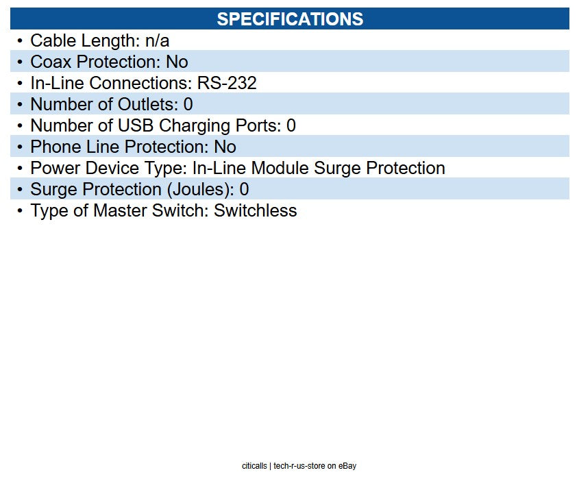 Eaton DB9 DataShield Serial In-Line Surge Protector, DB9