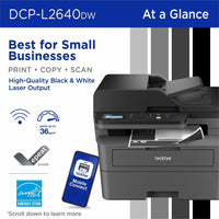 Brother DCPL2640DW Wireles  Compact Monochrome Multi-Function Laser Printer