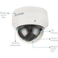 D-Link DCS-4618EK Camera - Vigilance 8 Megapixel H.265 Vandal-proof Outdoor PoE