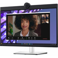 Dell DELLP2424HEB 24" Class Webcam Full HD LED Monitor - 16:9 - Black, Silver
