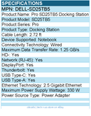 Dell DELL-SD25TB5 Pro SD25TB5 Docking Station - 330 W