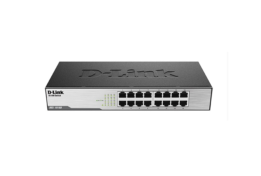 D-Link DES-1016D 16PT 10 100 Unmanaged Desktop Rackmount Switch Retail