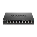 D-Link DGS-108 8-Port Gigabit QoS Switch Metal Chassis Jumbo Frames
