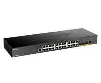 D-Link DGS-1250-28X-6KV 28-Port Gigabit Smart Managed Switch w 4 10G SFP+ Ports