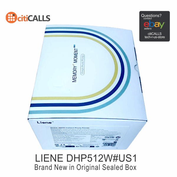 Liene DHP512W#US1 Amber M200 4x6 Instant Photo Printer White w Battery Fast Ship