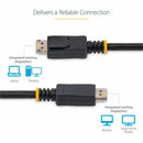 StarTech DISPLPORT10L 10 ft Certified DisplayPort 1.2 Cable - Black with Latches