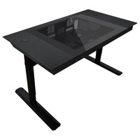 Lian Li DK07X Motorized Standing Computer Case Workflow Desk for 2 PC Systems