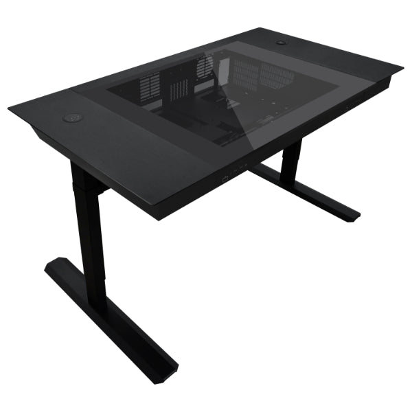 Lian Li DK07X Motorized Standing Computer Case Workflow Desk for 2 PC Systems