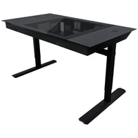 Lian Li DK07X Motorized Standing Computer Case Workflow Desk for 2 PC Systems