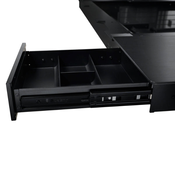 Lian Li DK07X Motorized Standing Computer Case Workflow Desk for 2 PC Systems