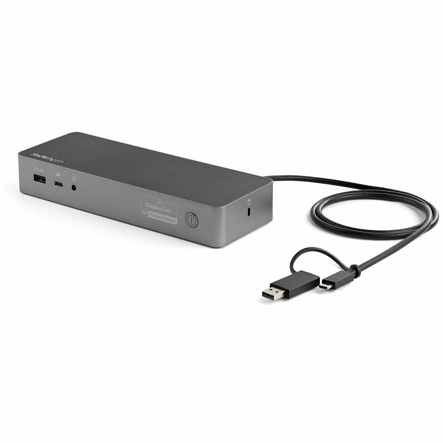 StarTech DK30C2DPEP Universal Laptop Docking Station, Hybrid USB-C & USB-A Dock