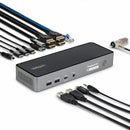 StarTech DK30C2DPEPRN Triple-Monitor USB-C Docking Station, Laptop Charging Dock