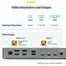 StarTech DK30C2DPEPRN Triple-Monitor USB-C Docking Station, Laptop Charging Dock