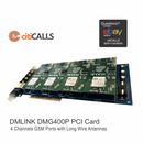 Dmlink DMG400P 4 GSM Wireless Modules PCI Card Asterisk Elastix Trixbox