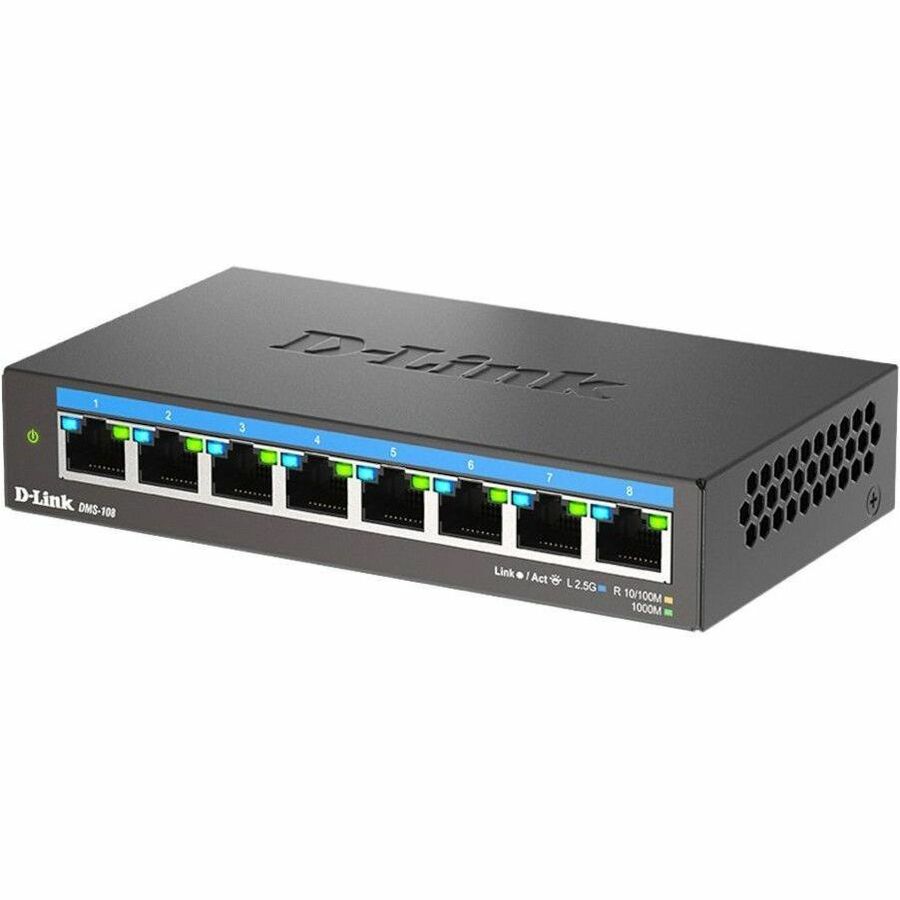 D-Link DMS-108 8-Port Multi-Gigabit Unmanaged Switch - 2.5 Gigabit Ethernet