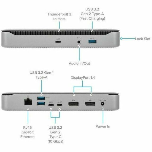 Targus DOCK215USZ Thunderbolt 3 DV4K Docking Station with 85W Power Delivery