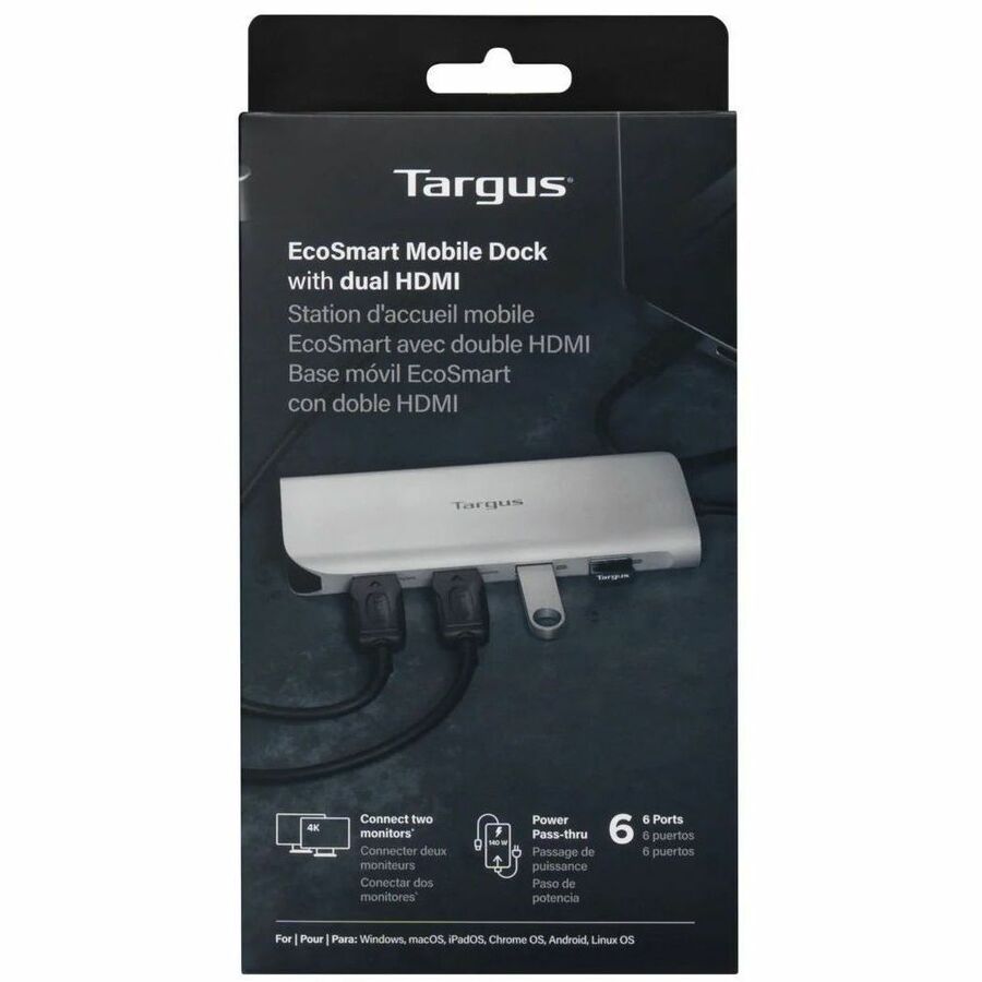 Targus DOCK427GL Dual Video Mobile Dock with 140W EPR Pass-Thru